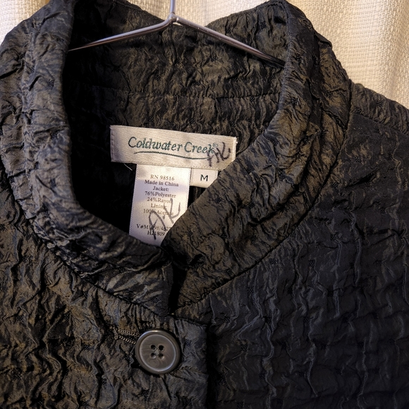 ✨ Vtg 90s Coldwater Creek Popcorn Jacket | M 💚 - Picture 3 of 7